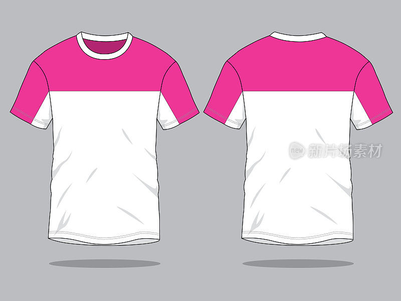 T-Shirt Design Vector (White / PinK)